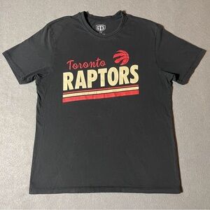 OTS NBA Toronto Raptors T-Shirt Black Size Medium Short Sleeve
